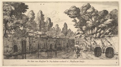 El Jardín de M. de Nue Fuera del Suburbio de S. Marceau cerca de París, siglo XVII de Reinier Zeeman