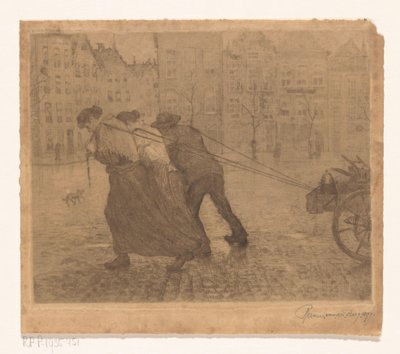 Tirar del carro de Reinier van den Berg (signed by artist)
