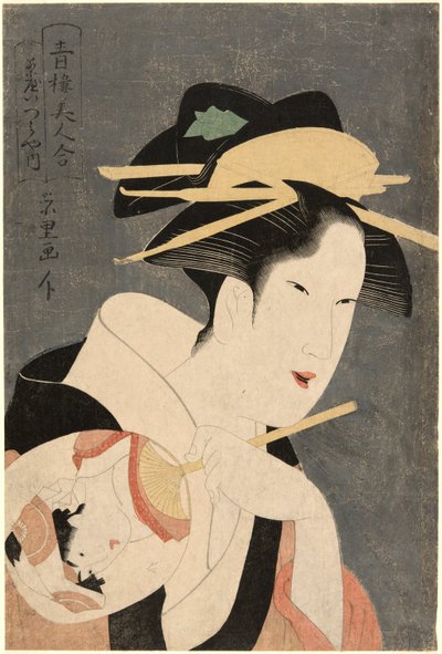 Bellezas de los barrios de placer (Seiro bijin awase): la anfitriona de la casa de té Izumiya de Rekisentei Eiri