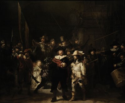 Vigilancia nocturna de Rembrandt
