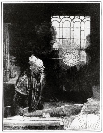 Fausto de Goethe de Rembrandt Harmensz. van Rijn (after)
