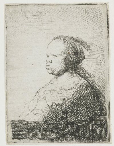Mujer africana, 1628-32 de Rembrandt van Rijn