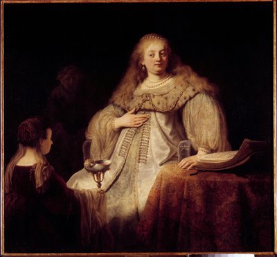 Artemisa I, reina de la ciudad de Halicarnaso en el siglo IV a.C. de Rembrandt van Rijn
