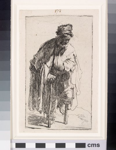 Mendigo con una pierna de madera, c.1630 de Rembrandt van Rijn