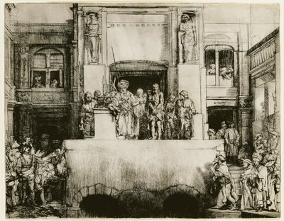 Cristo presentado al pueblo de Rembrandt van Rijn