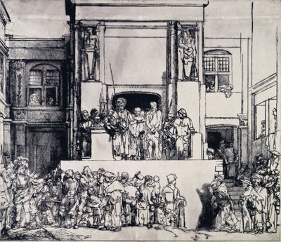 Cristo presentado al pueblo, 1655 de Rembrandt van Rijn
