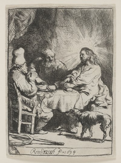 Cristo en Emaús: la placa más pequeña de Rembrandt van Rijn