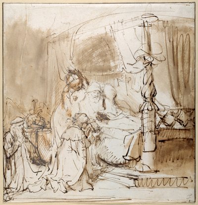 La carga de David a Salomón de Rembrandt Harmensz. van Rijn