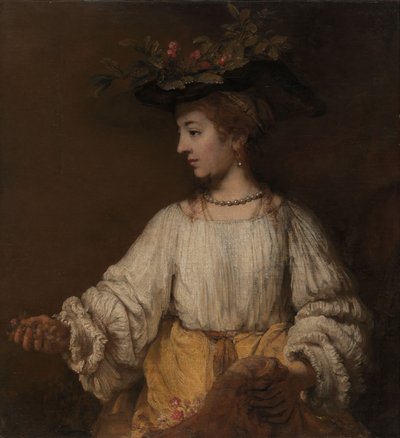 Flora, c.1654 de Rembrandt van Rijn
