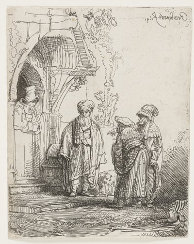 Jacob y Labán de Rembrandt van Rijn