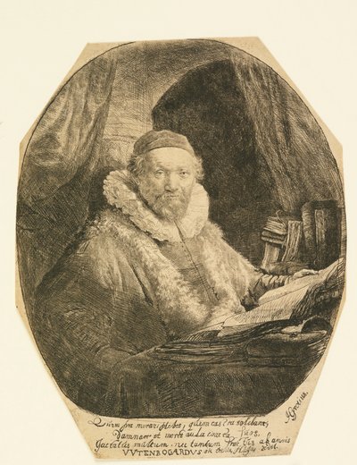 Jan Uytenbogaert, Predicador de Rembrandt van Rijn