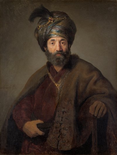 Hombre con traje oriental, c.1635 de Rembrandt van Rijn