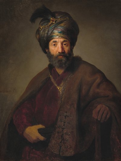 Hombre con Traje Oriental, c. 1635 de Rembrandt Harmensz van Rijn