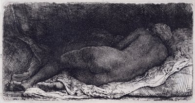 Negra acostada de Rembrandt van Rijn