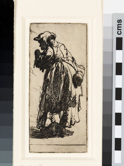 Vieja mendiga con una calabaza, c.1629 de Rembrandt van Rijn