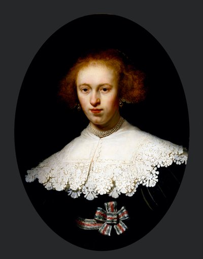 Retrato de una joven de Rembrandt van Rijn