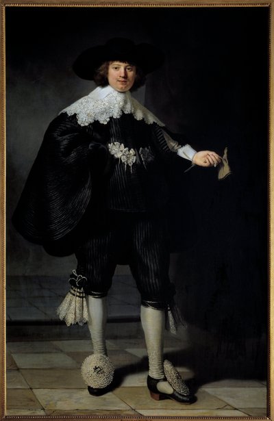 Retrato de Maertens Soolmans de Rembrandt van Rijn