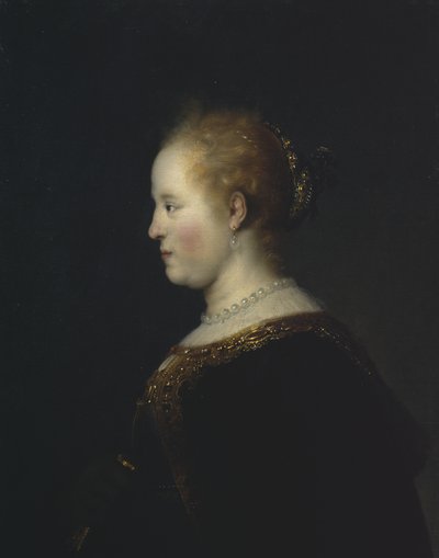 Retrato de una joven, después de 1632 de Rembrandt van Rijn