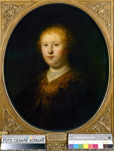 Retrato de una joven de Rembrandt van Rijn