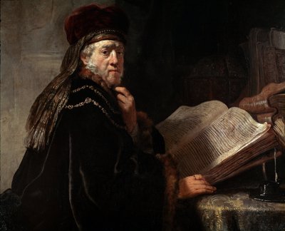 Retrato del sabio (El retrato de un rabino) de Rembrandt van Rijn