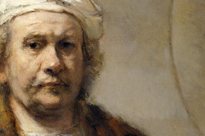 Rembrandt - Autorretrato (detalle) de Rembrandt Harmensz. van Rijn