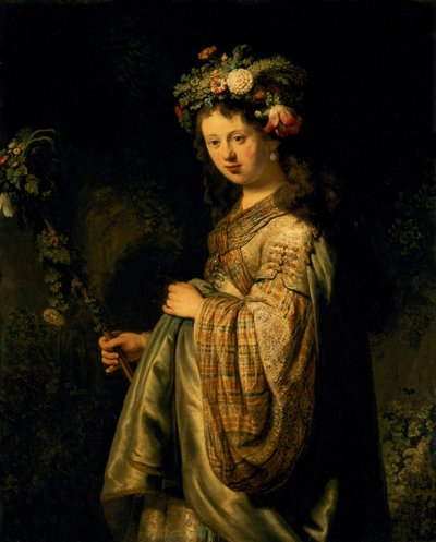 Saskia como Flora de Rembrandt van Rijn