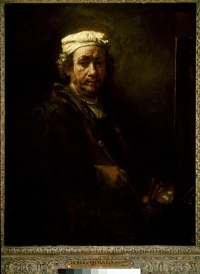 Autorretrato en el caballete de Rembrandt van Rijn
