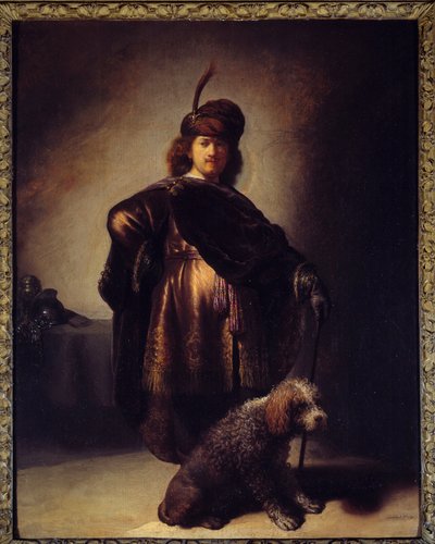Autorretrato con traje oriental de Rembrandt van Rijn