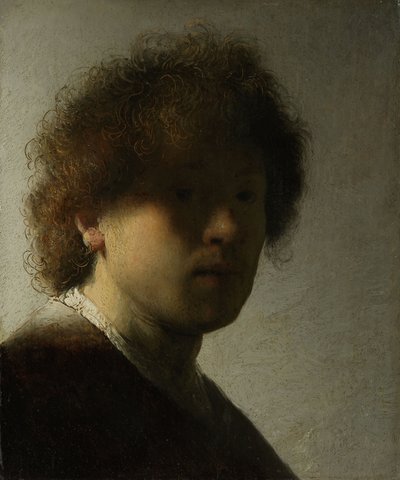Autorretrato de joven, c.1628 de Rembrandt van Rijn