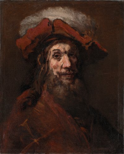 Boceto para El caballero con el halcón, conocido como "El cruzado" de Rembrandt van Rijn