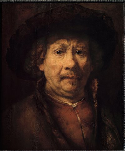 Pequeño autorretrato de Rembrandt van Rijn