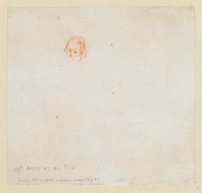 Pequeño estudio de una cabeza de Rembrandt van Rijn