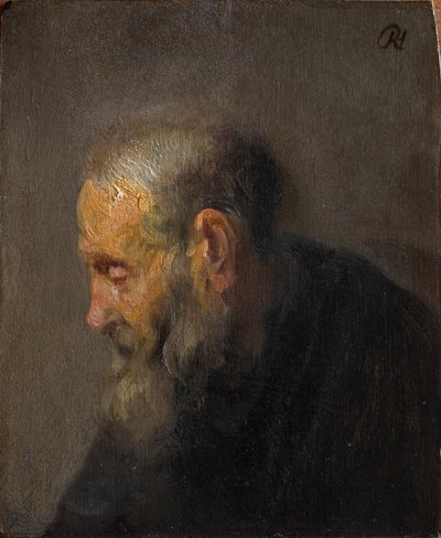 Estudio de un anciano de perfil, c. 1630 de Rembrandt van Rijn