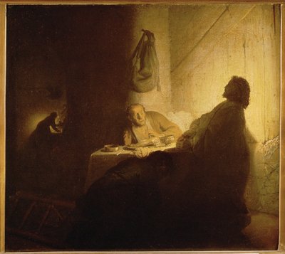 Cena de Emaús de Rembrandt Harmensz. van Rijn