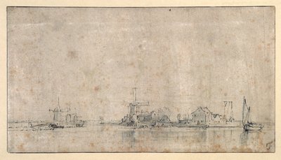 El Amstel en el Omval, c.1650-53 de Rembrandt Harmensz. van Rijn