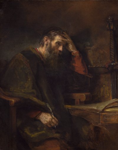 El apóstol Pablo, c.1657 de Rembrandt van Rijn