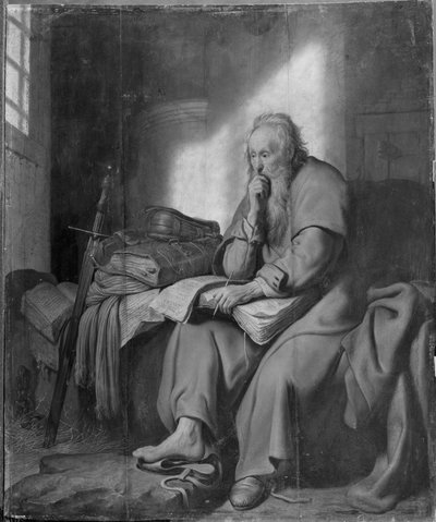 El apóstol Pablo en prisión de Rembrandt van Rijn