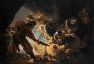 El cegamiento de Sansón de Rembrandt Harmensz. van Rijn
