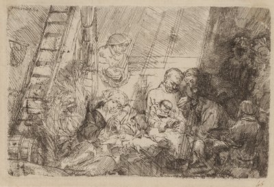 La circuncisión en el establo de Rembrandt van Rijn