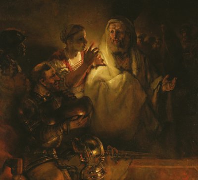 La negación de San Pedro de Rembrandt van Rijn