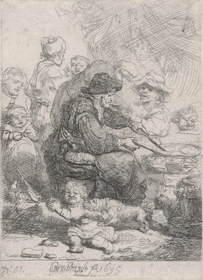 La mujer de los panqueques de Rembrandt van Rijn