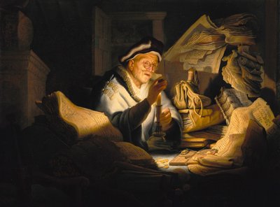 La parábola del rico insensato de Rembrandt Harmensz. van Rijn
