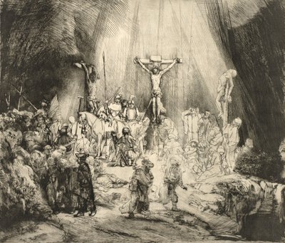Los tres cruces de Rembrandt van Rijn