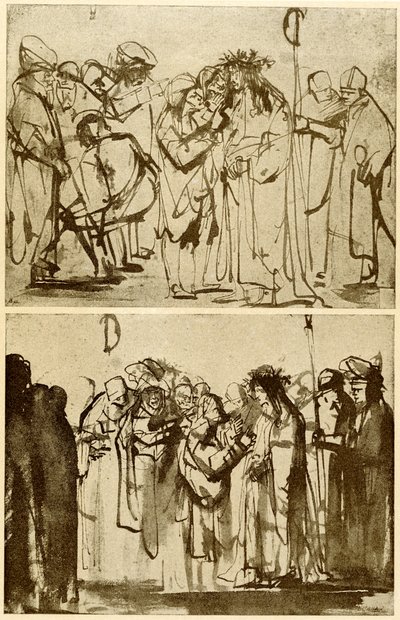 La burla de Cristo de Rembrandt van Rijn