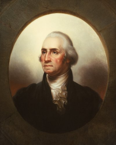 Retrato de George Washington (óleo sobre lienzo) de Rembrandt Peale