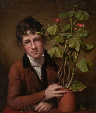 Rubens Peale con un geranio de Rembrandt Peale