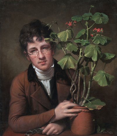 Rubens Peale con un geranio de Rembrandt Peale