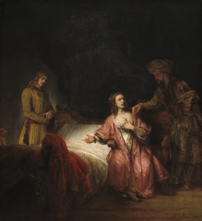 José Acusado por la Esposa de Potifar de Rembrandt Workshop