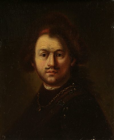 Retrato de Rembrandt Harmensz. van Rijn de Rembrandt van Rijn (follower of)