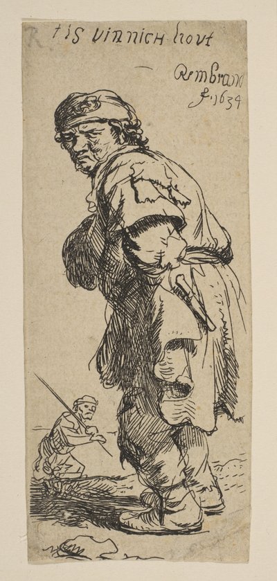 Un campesino llamando: T es vinnich kout de Rembrandt van Rijn
